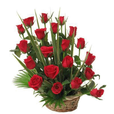 red roses bouquet to belgaum on midnight