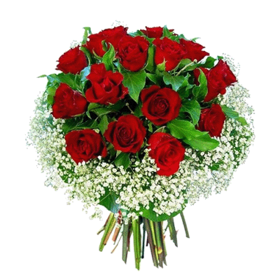 send Bunch of 15 Red Roses to mysore