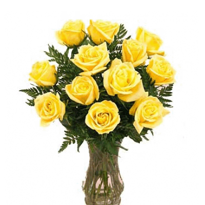 yellow flowers in a vase